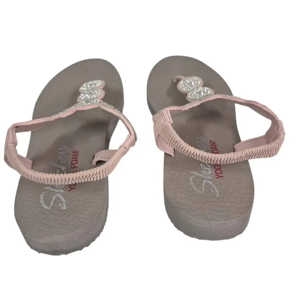 Skechers Meditation Women's Sz 9 Vegan Sling Back Sandals Yoga Foam Pink - Picture 2 of 5